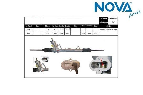 DİREKS-KUTUSU ( TRW Typ 1 Açılı ) NOVA / FAB-PO-IB-CO-RO /