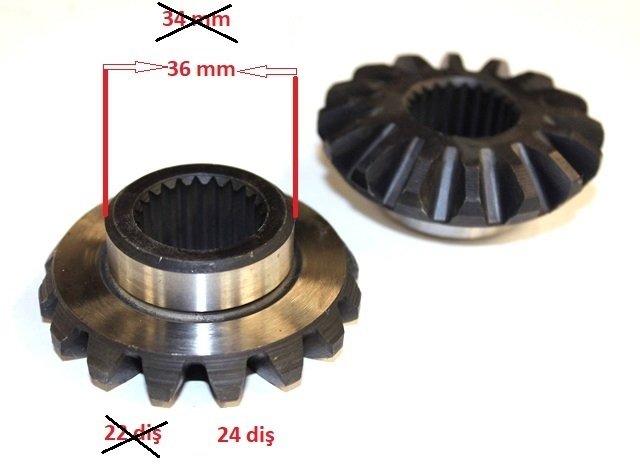 DİF-AKS DİŞLİ ÖN AVTOVAZ 24 DİŞ YENİ MODEL NİVA (49)